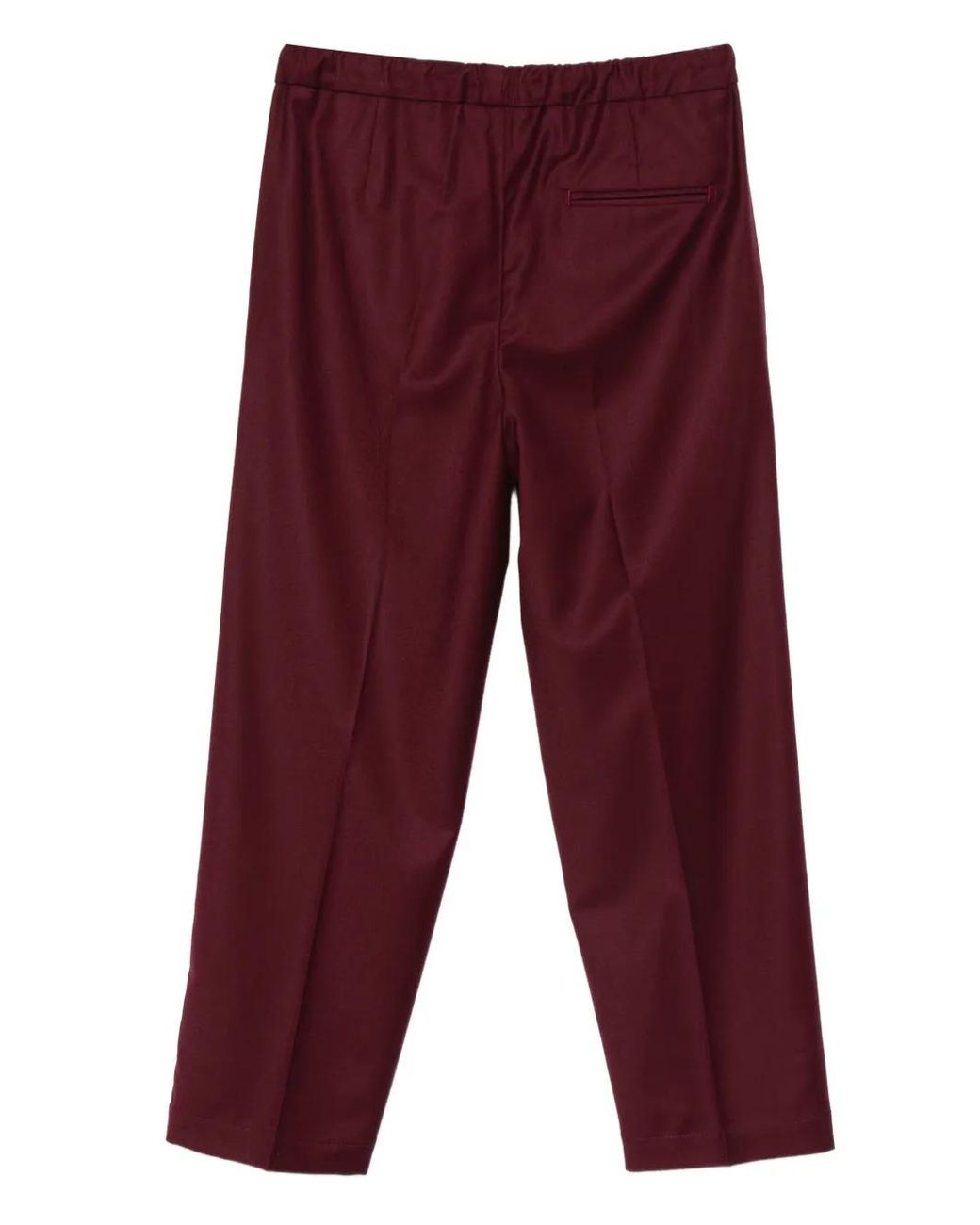 Costumein Red Drawstring Trousers for men