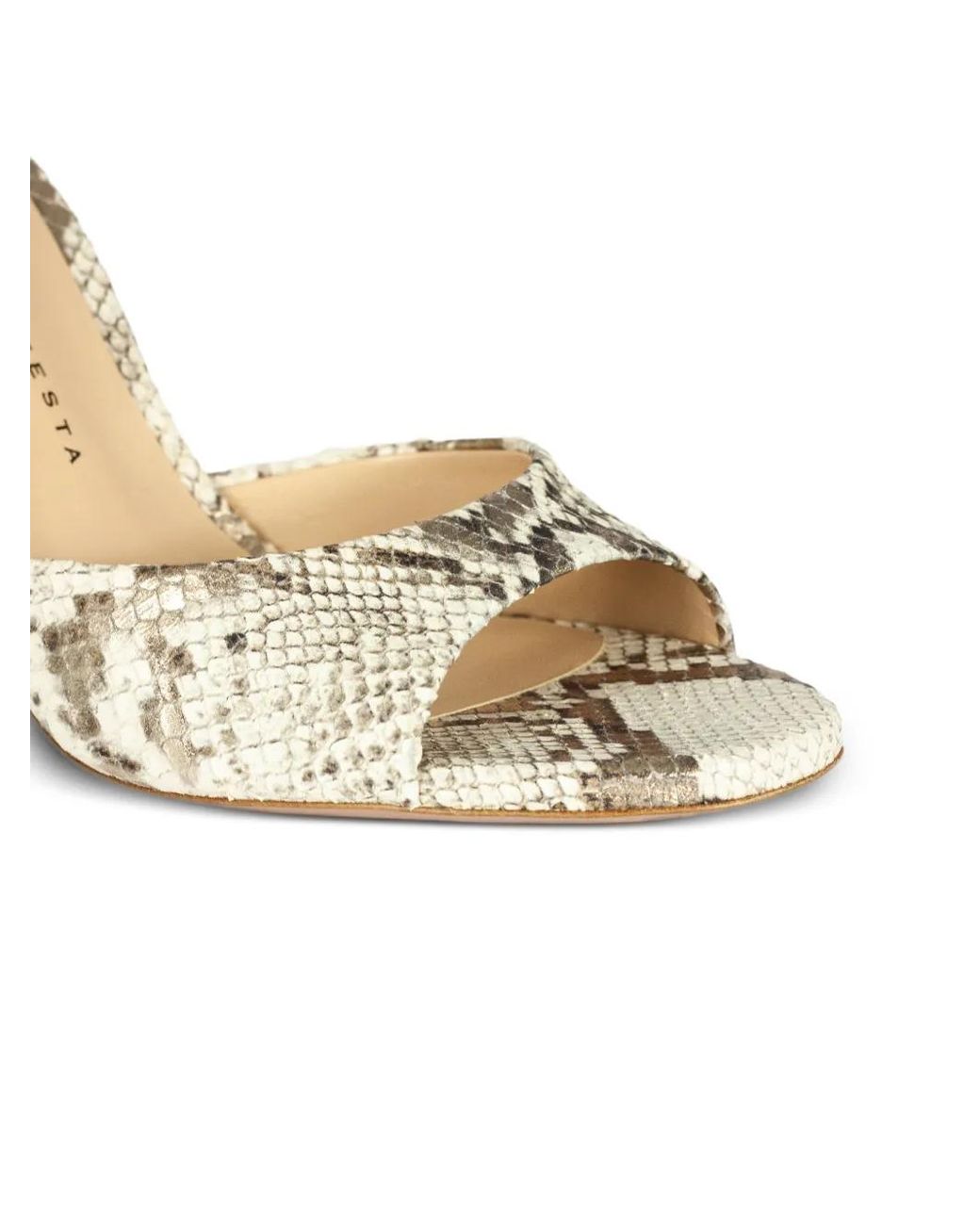 Roberto Festa Ramas Python-Print Sandals in Metallic | Lyst UK