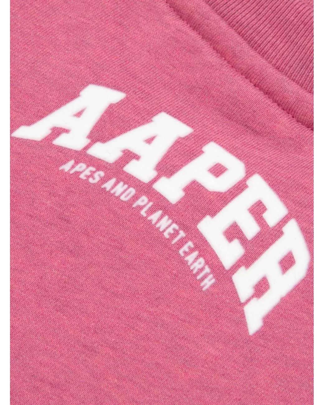 Aape By A Bathing Ape Pink Logo Crew-Neck Sweatshirt for men