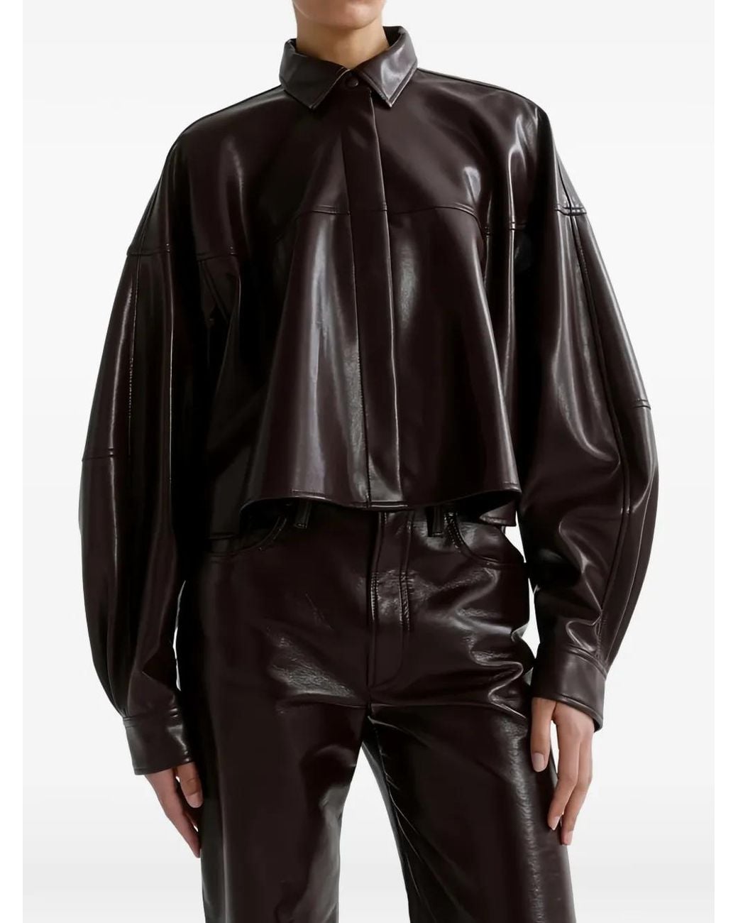 Agolde Agnes Cropped Jack in het Black