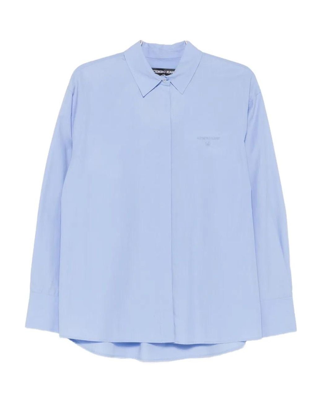 Iceberg Blue Cotton Shirt