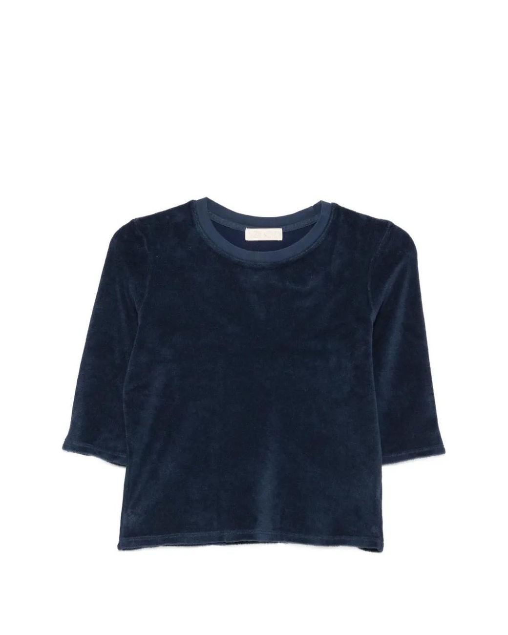 Suzie Kondi Blue Terry-Cloth T-Shirt