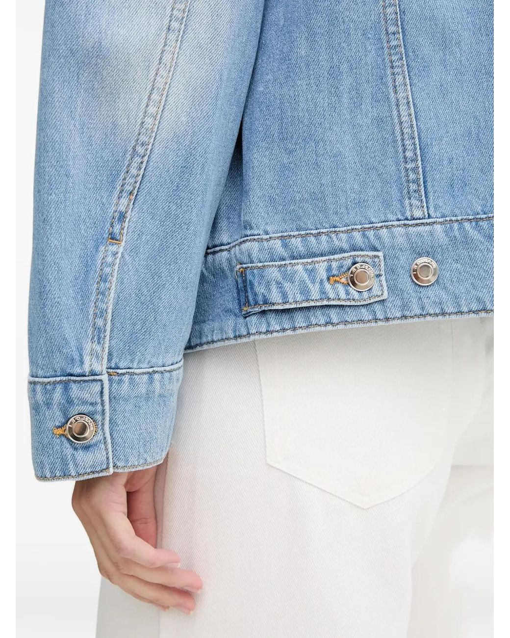 IRO Blue Buttoned Jacket