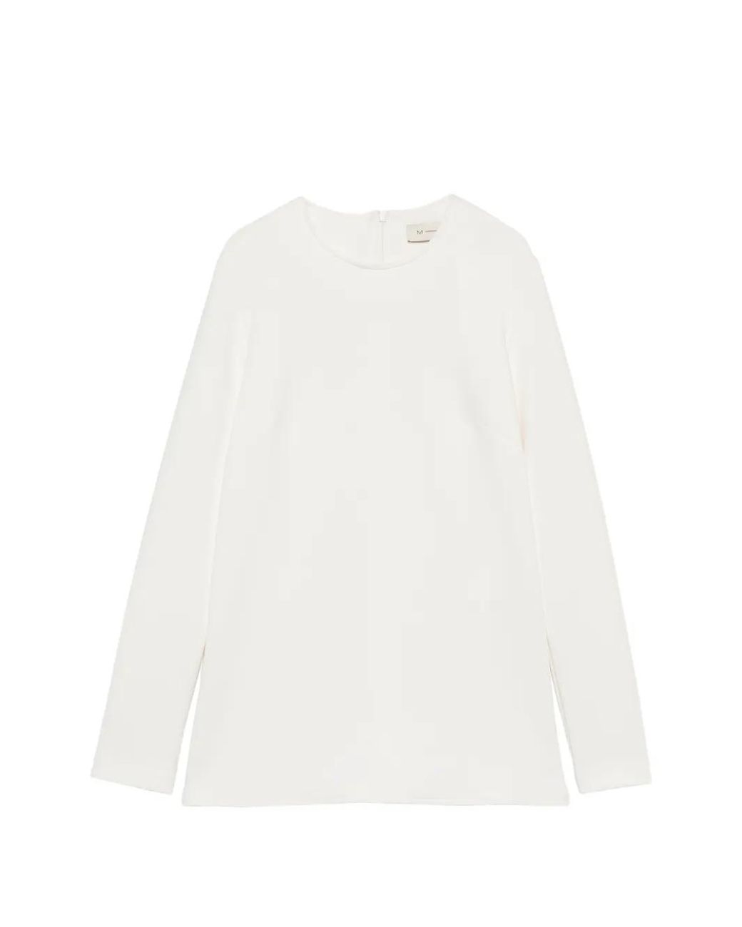 Max Mara White Fuxia Long-Sleeve Top