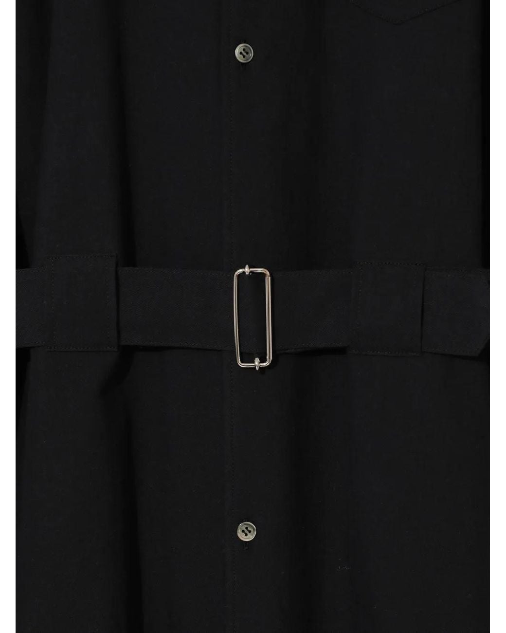 Undercover Black D-Ring Belted Shirt