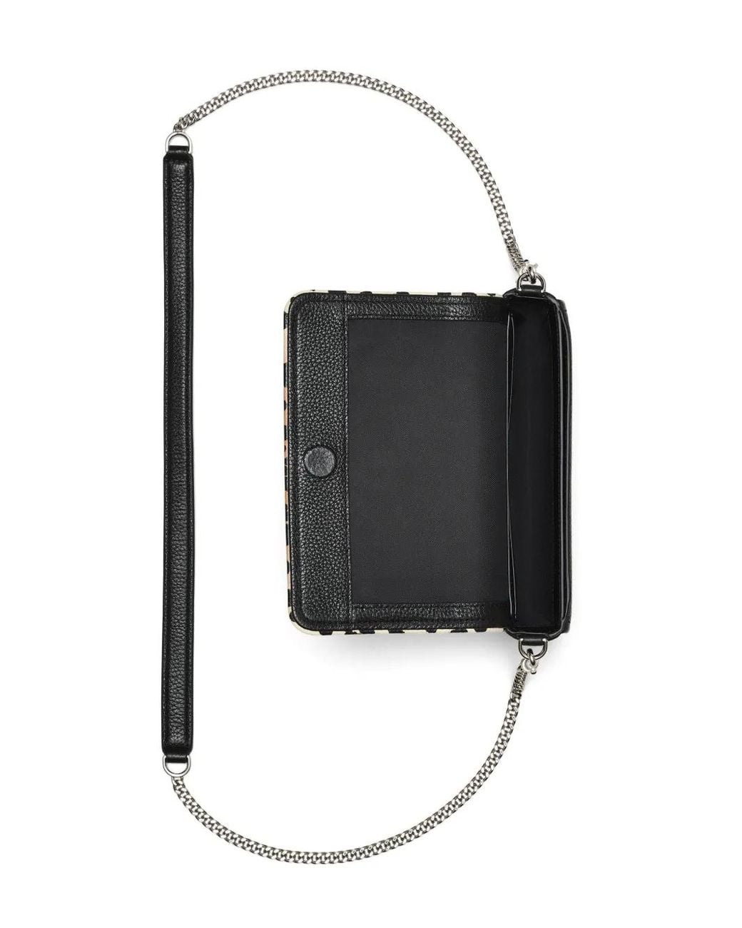 Marc Jacobs Black The Cheetah Chain Mini Bag