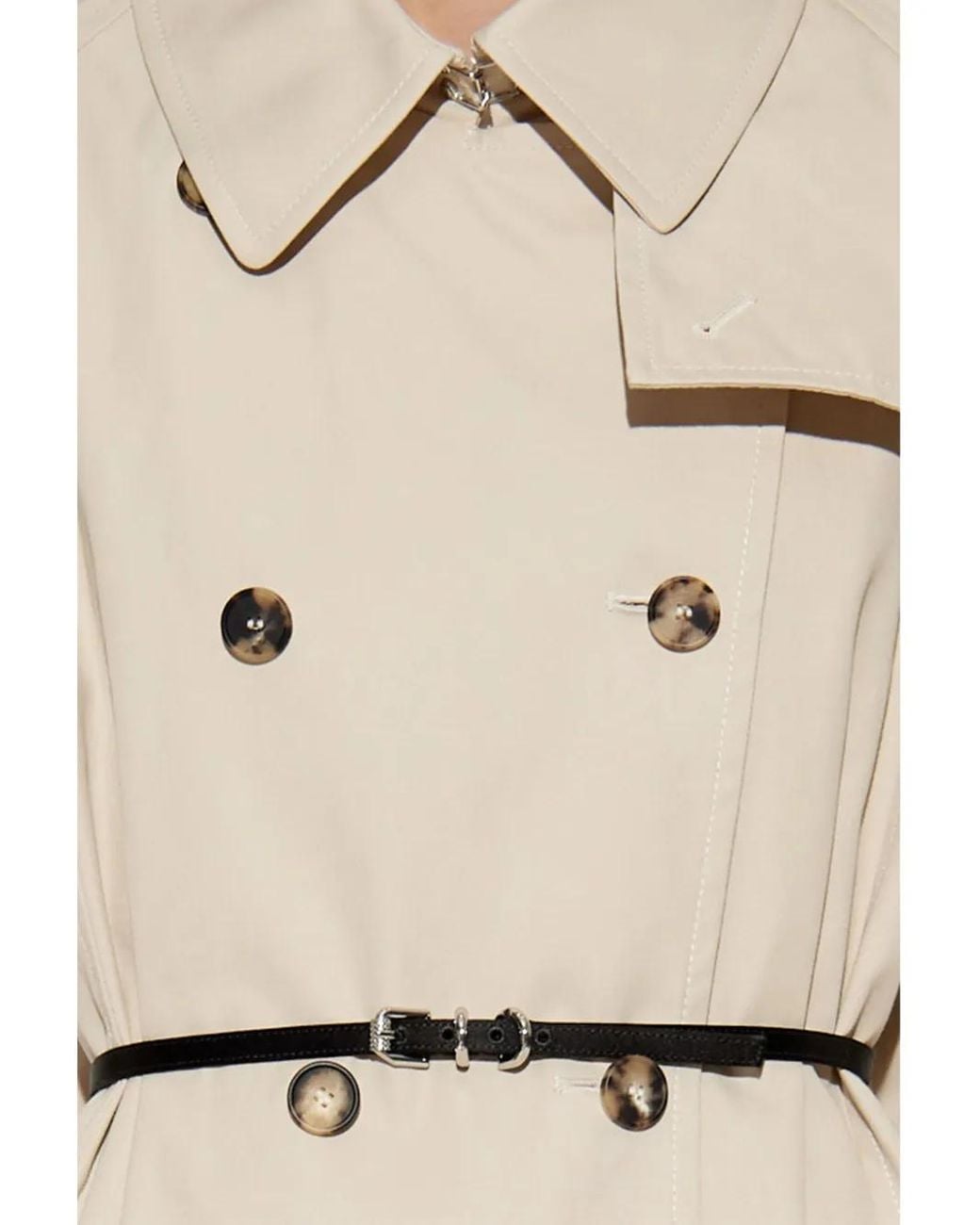 Givenchy Trenchcoat Met Ceintuur in het Natural