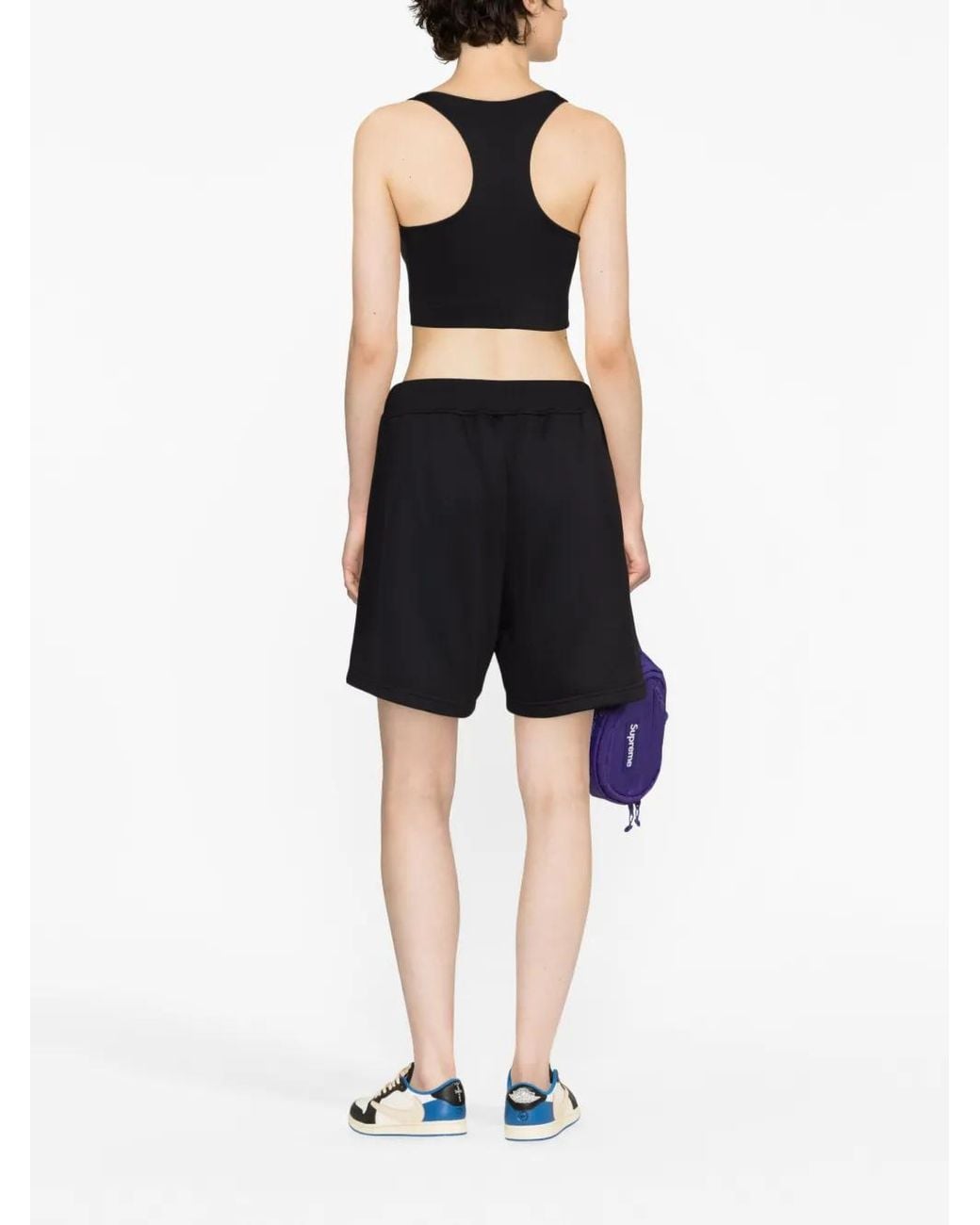 DSquared² Black Icon-Stripe Drawstring Shorts