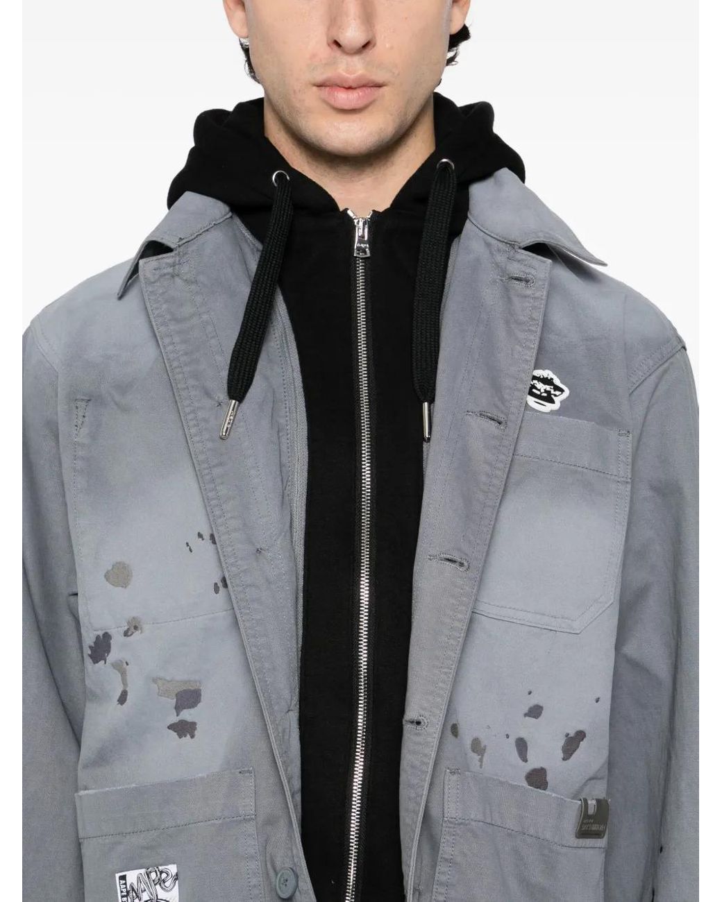 Aape By A Bathing Ape Jacke Mit Logo-Patch in Gray für Herren