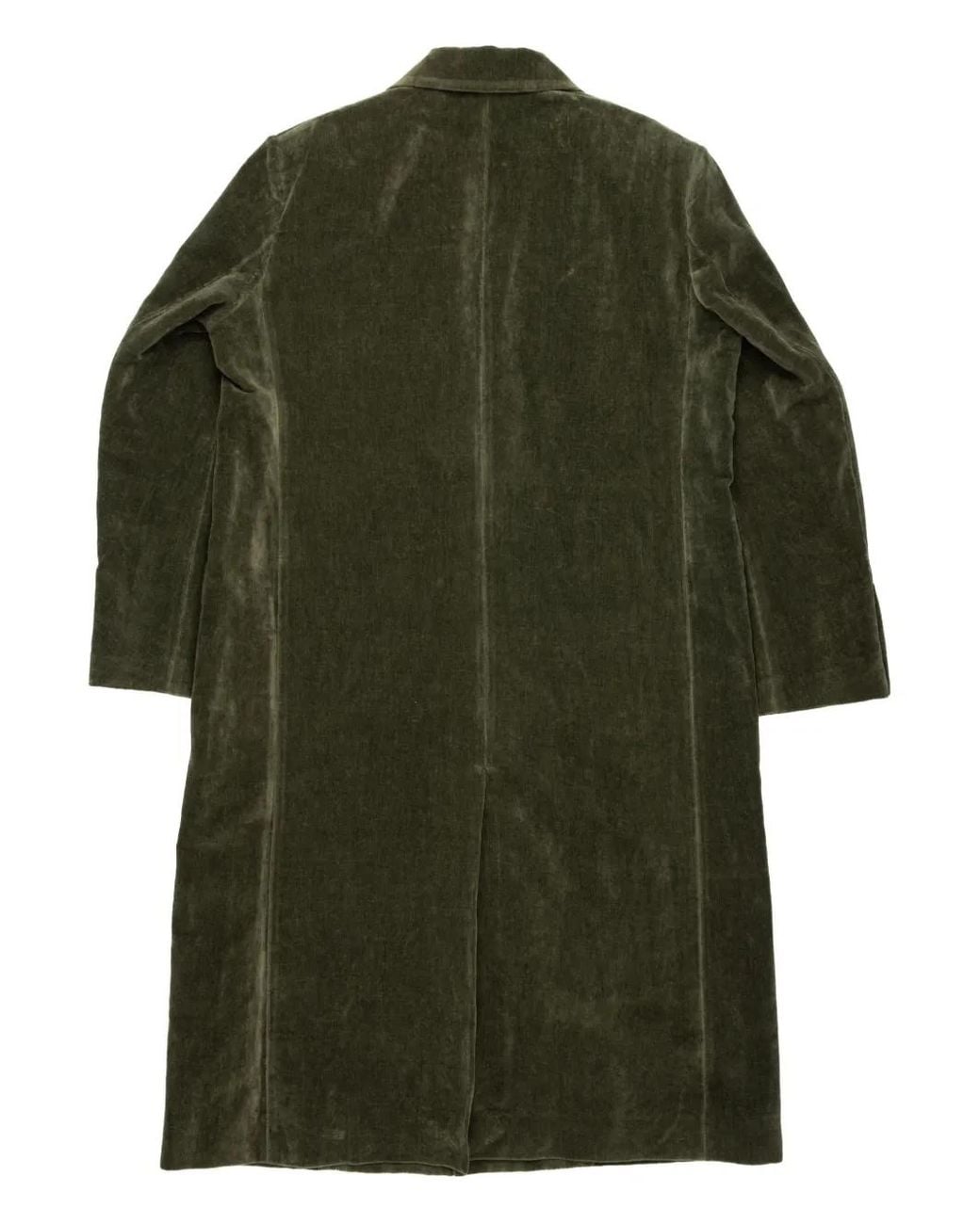 Uma Wang Green Celia Buttoned Coat
