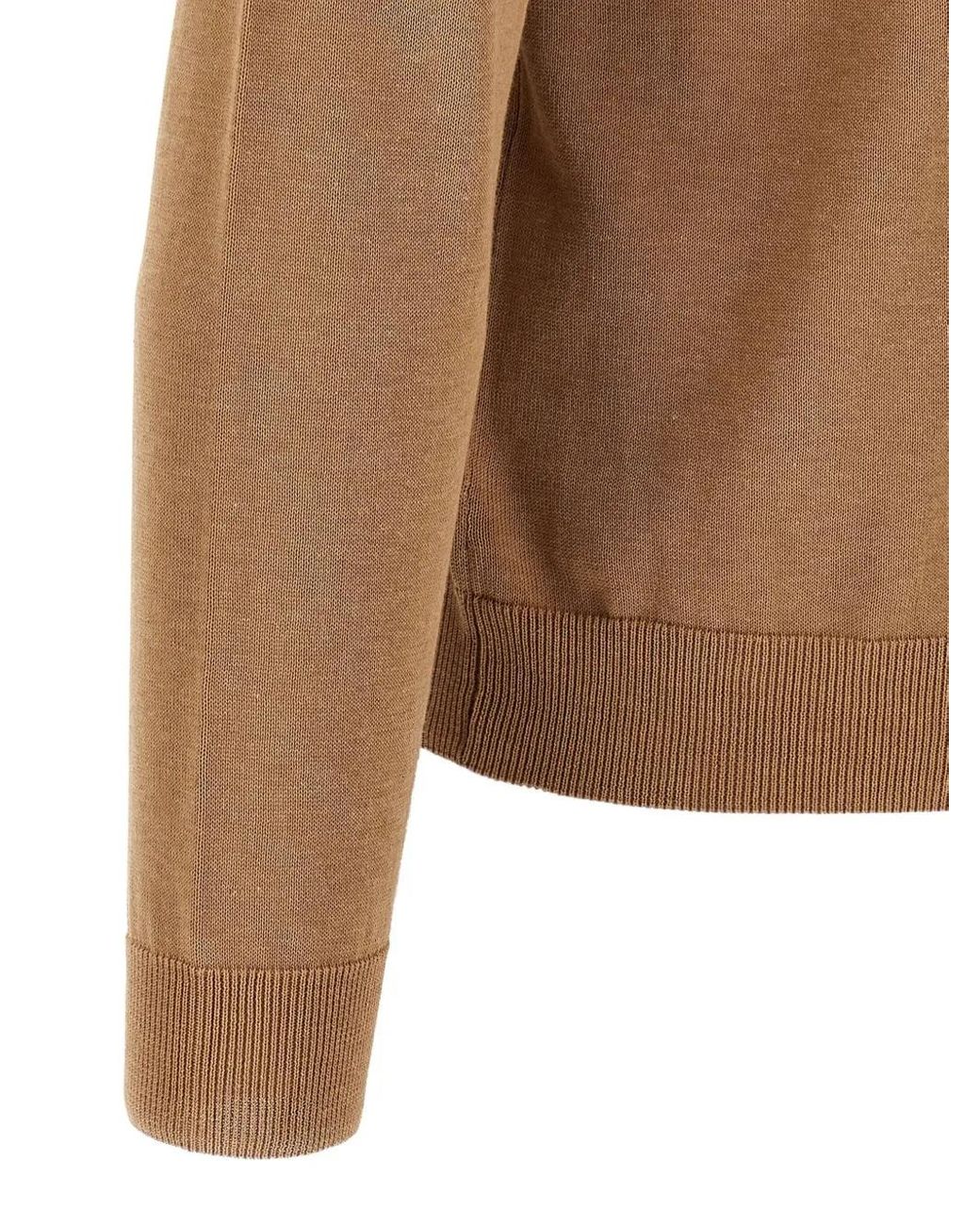 Jersey De Algodón Zanone de hombre de color Brown