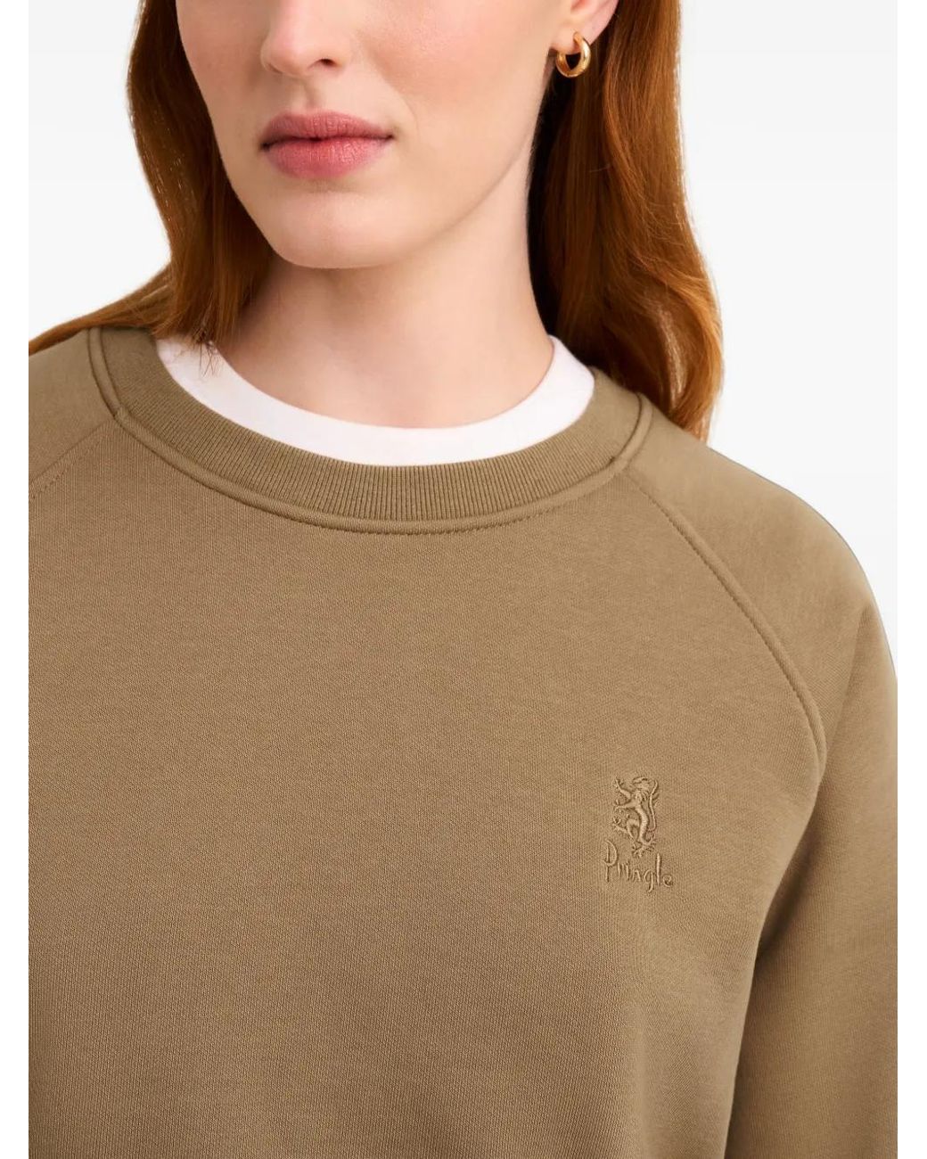 Pringle of Scotland Natural Raglan-Sleeve Sweatshirt