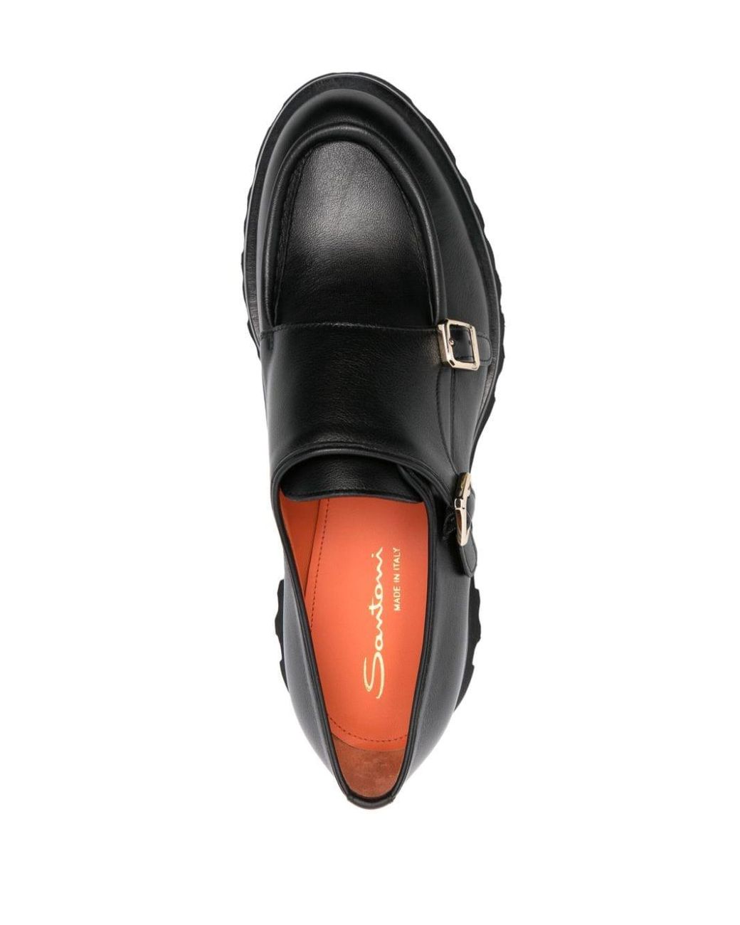 Santoni Double-Buckle leather boots - Black