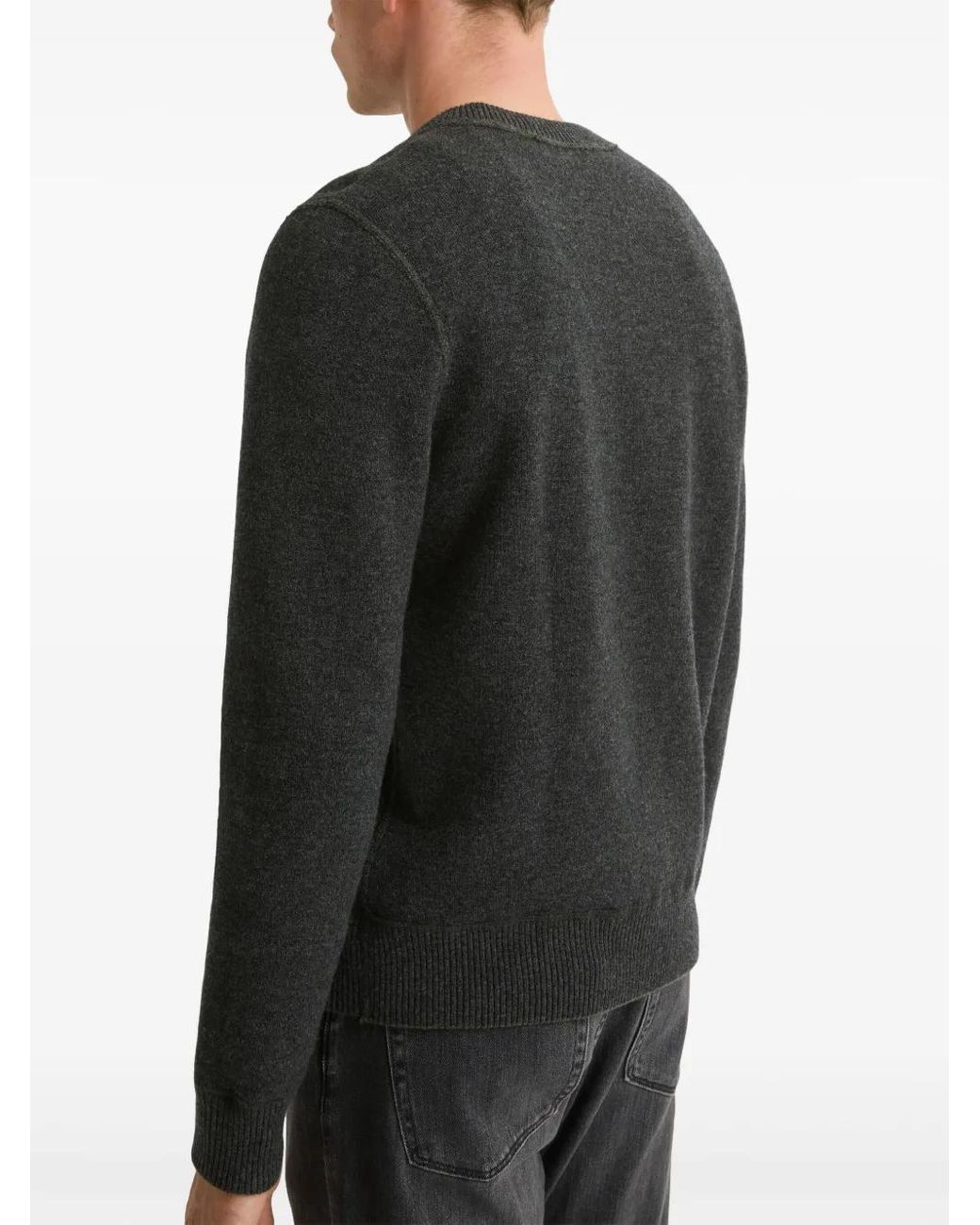 Yves Salomon Green Two-Tone Reversible Knit Jumper for men