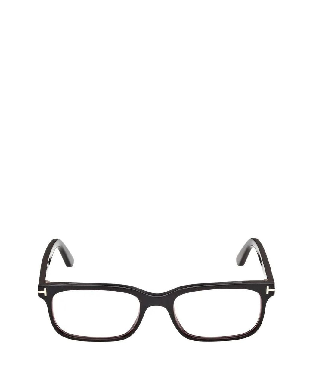 Tom Ford Black Scout-02 Rectangle-Frame Glasses