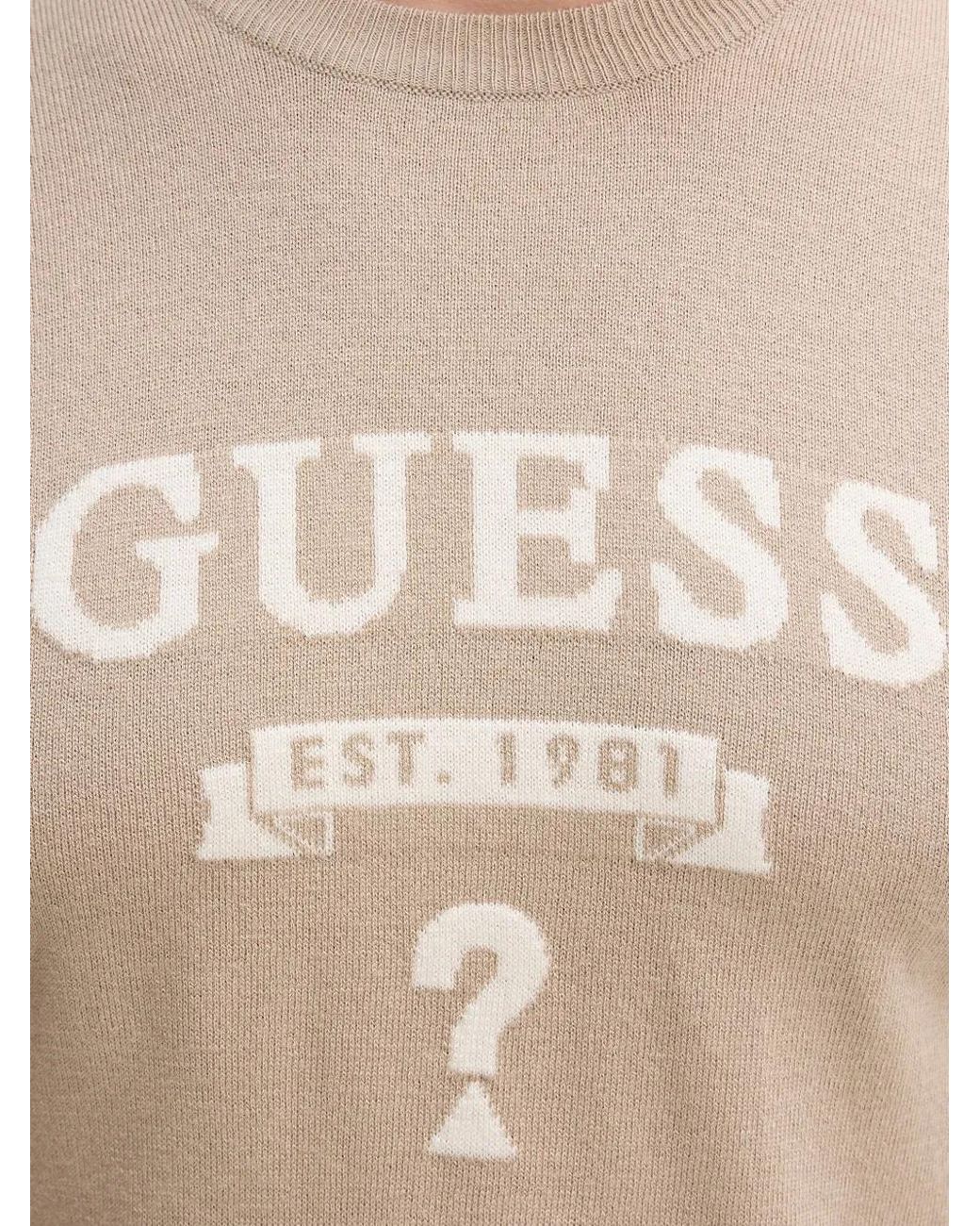 Guess Natural Logo Knitted Sweater for men