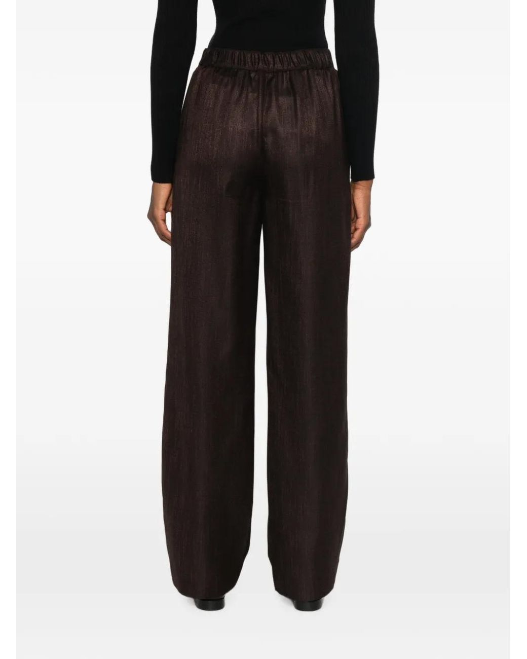 Lardini Brown Lucile Pocket Trousers