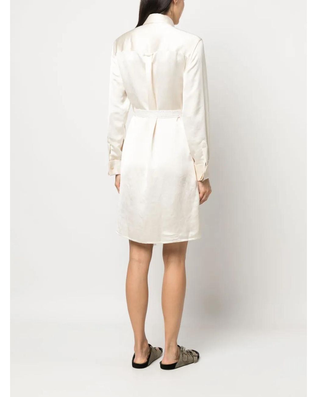 Wales Bonner White Flow Shirt Dress Clothing