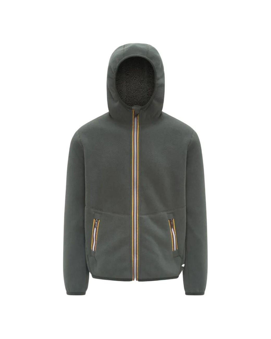 K-Way Green Jack Reversible Fleece Jacket for men