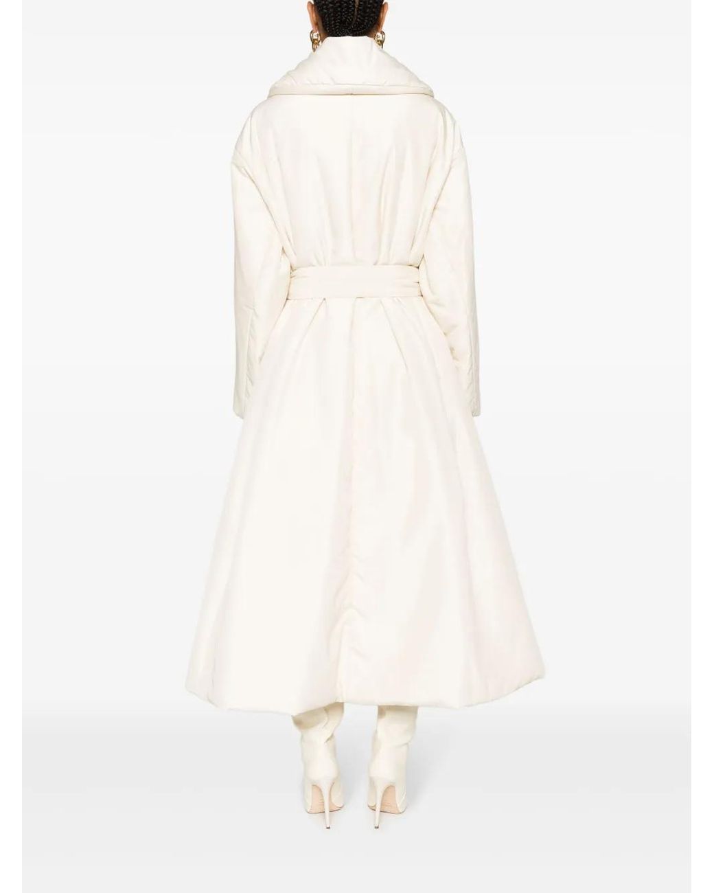 The Row White Francine Tied-Waist Coat