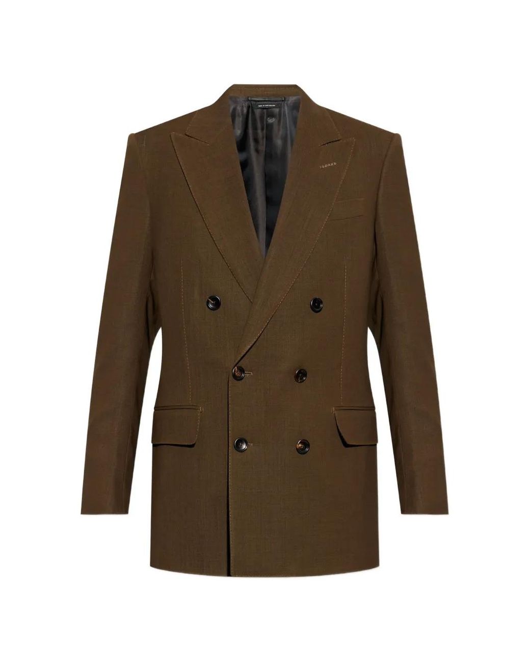 Blazer Con Doble Botonadura Tom Ford de hombre de color Brown