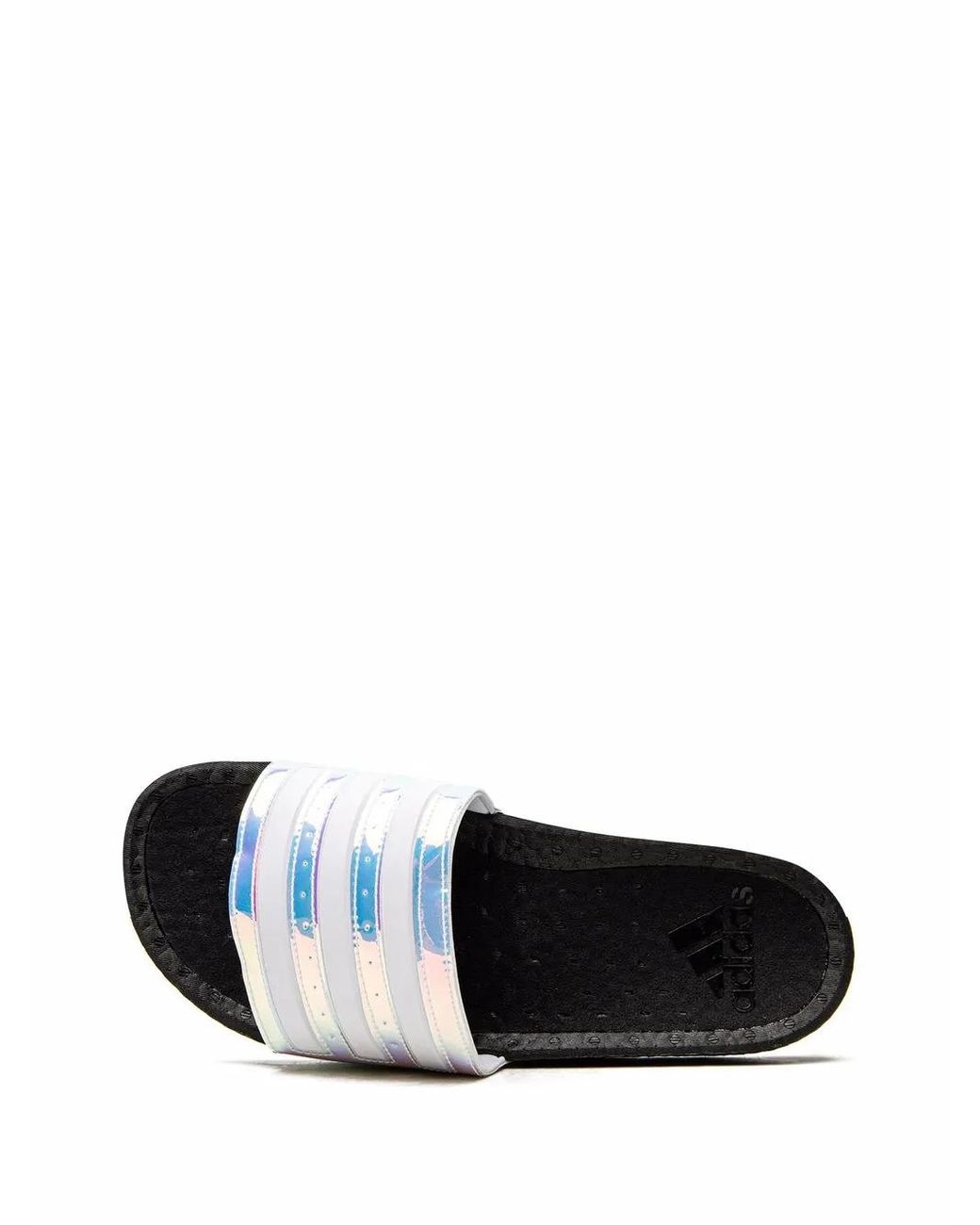 Adidas White Adilette Boost Slides for men