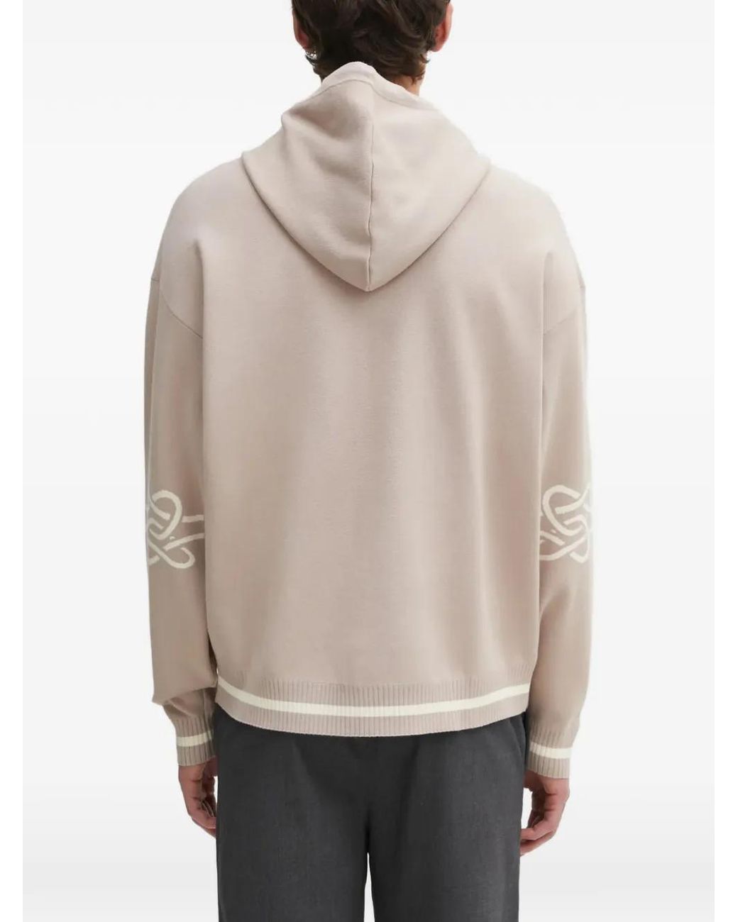 Filling Pieces Natural Logo-Detail Hoodie for men