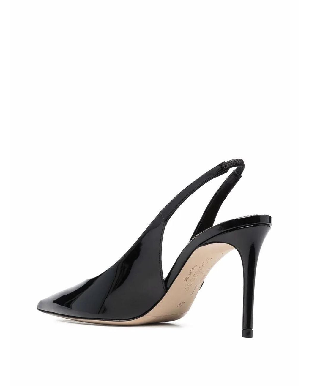 Scarosso Black X Brian Atwood Sutton Slingback Pumps