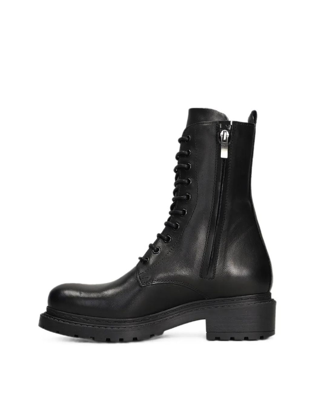 METISSE Black Amphibians Lace-Up Boots