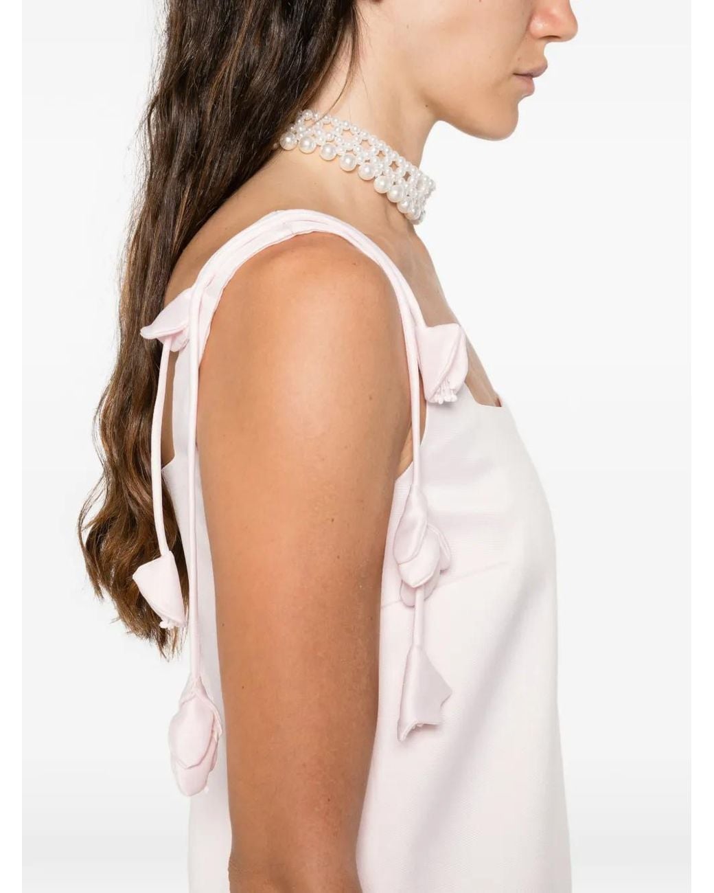 Self-Portrait Pink Taffeta Mini Dress