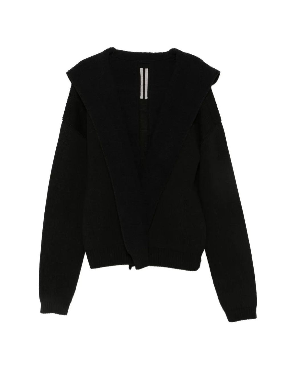 Rick Owens Black Tower Hoodie Robe for men