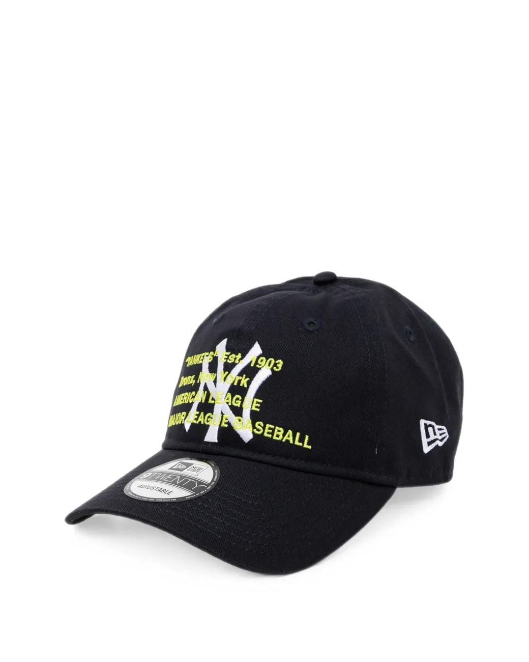 KTZ Black New York Yankees Logo-Embroidered Cap