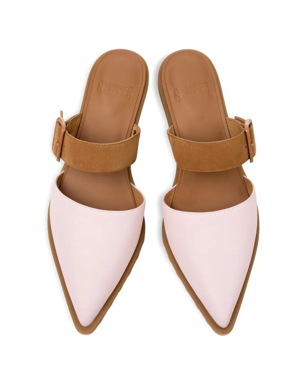 Camper Brown Anita Strap Mules
