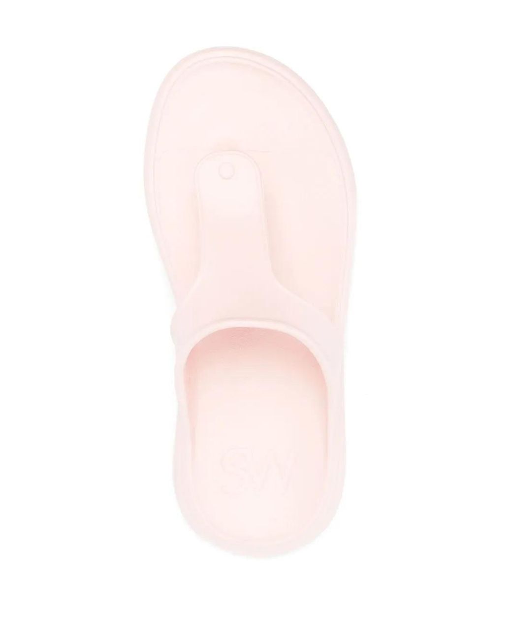 Stuart Weitzman Pink Open Toe Slip-On Sandals
