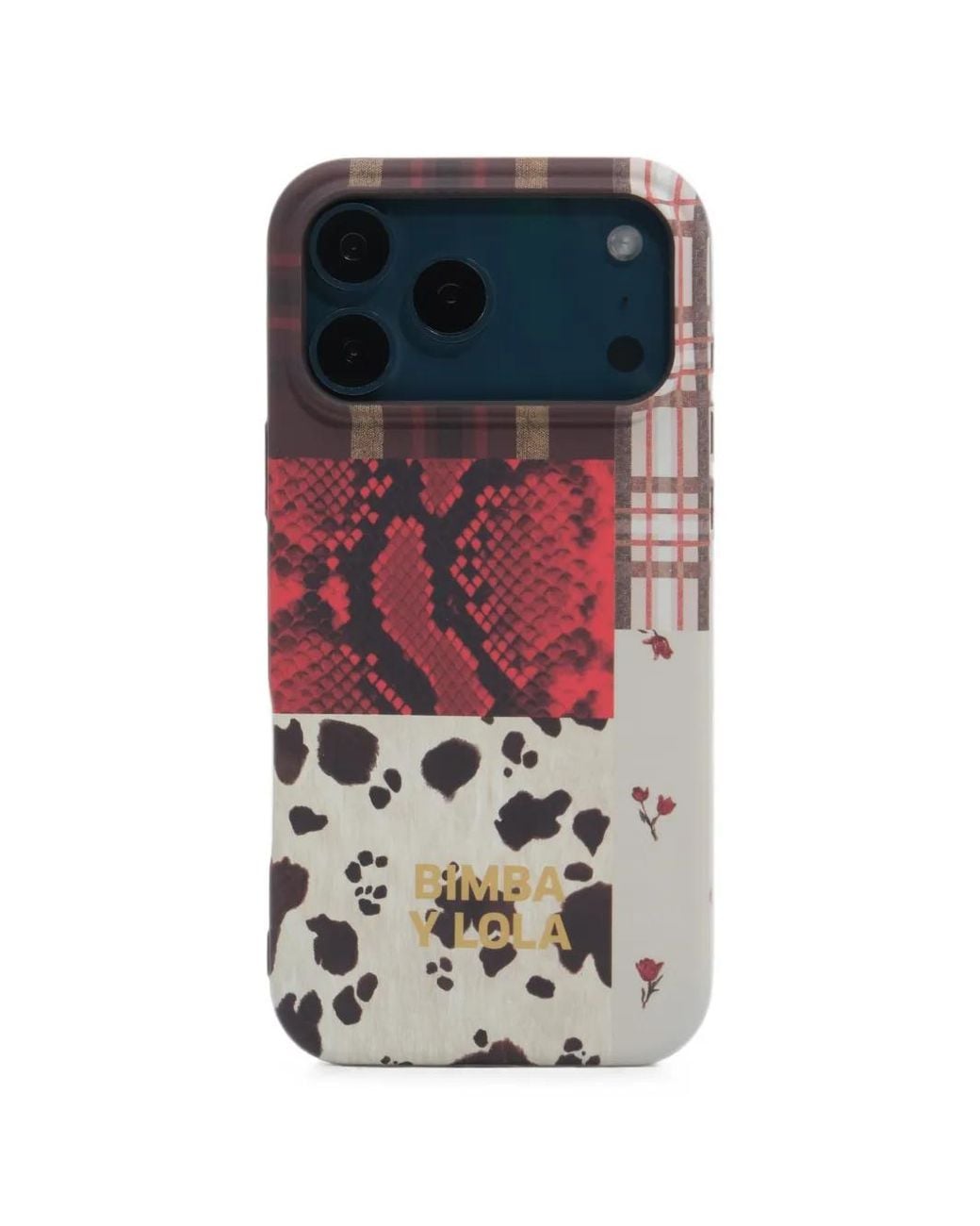 Bimba Y Lola White Python Patchwork Iphone 17 Pro Rigid Case