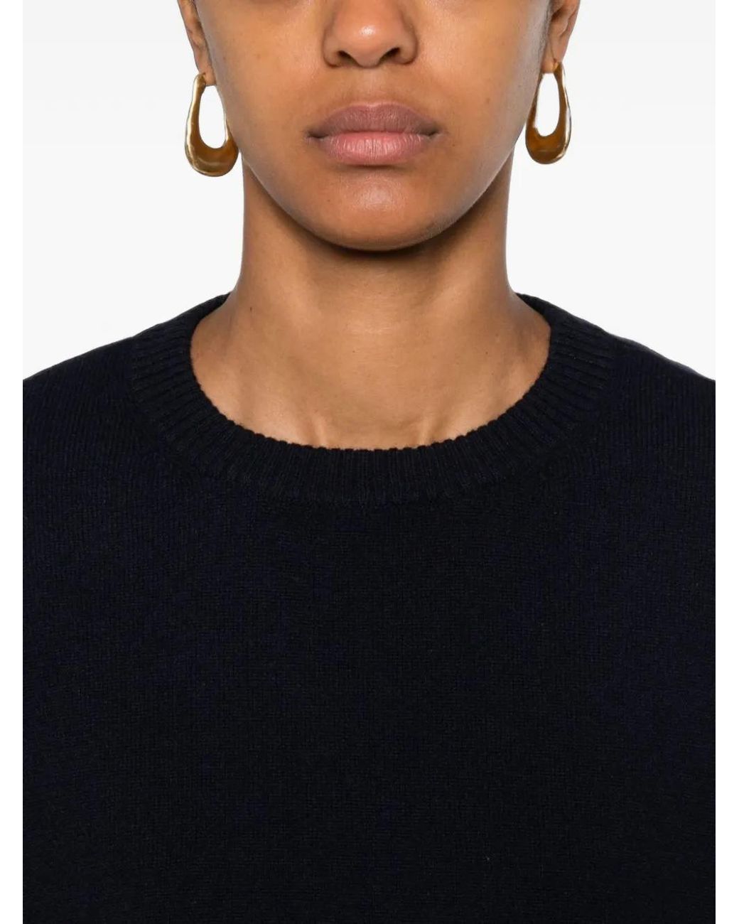 Be You Black Crew-Neck Cashmere Sweater