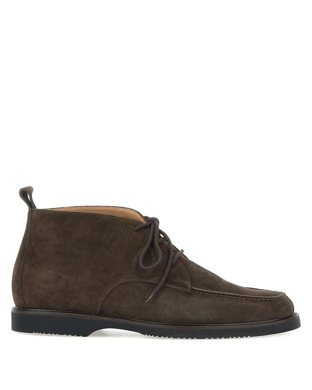 Duca Degli Abruzzi Brown Ascanio Suede Loafers for men