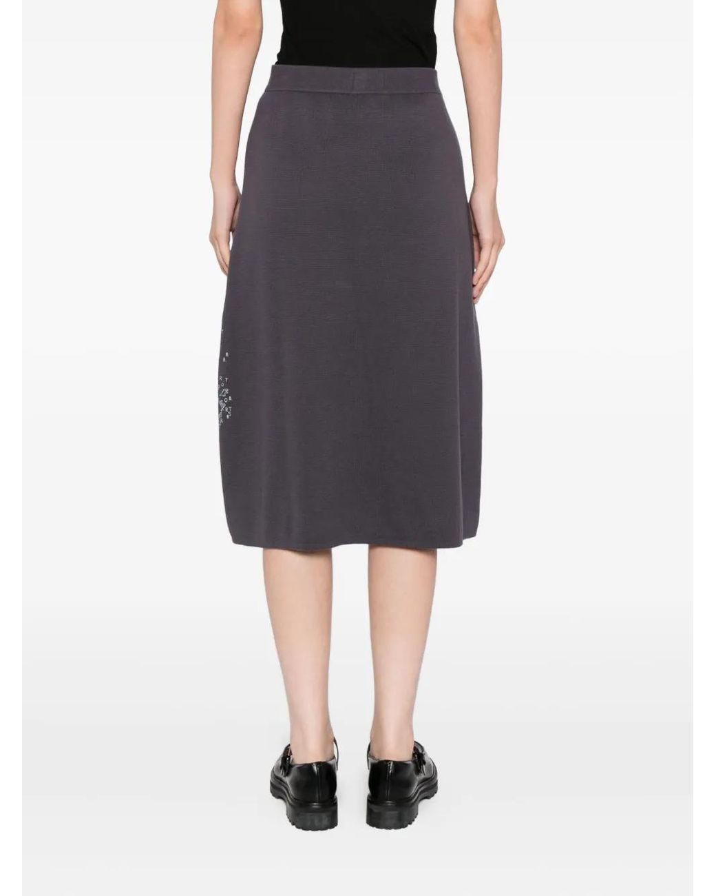 SPORT b. by agnès b. Blue Logo Knitted Skirt
