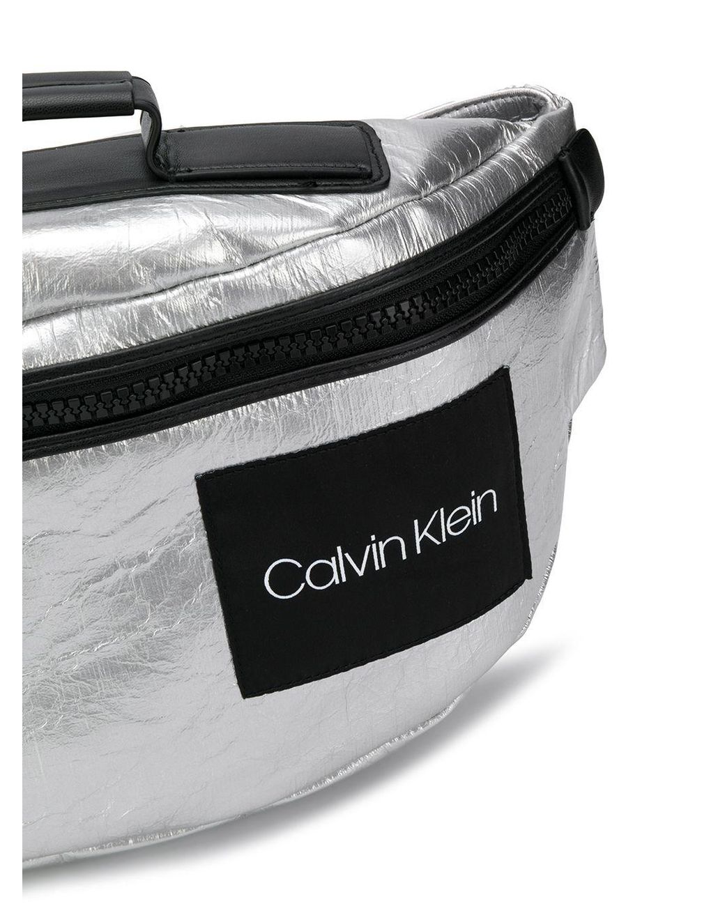 Calvin Klein Large Belt Bag in Metallic | Lyst