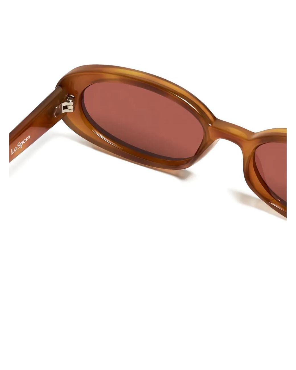 Le Specs Brown Outta Love Oval-Frame Sunglasses
