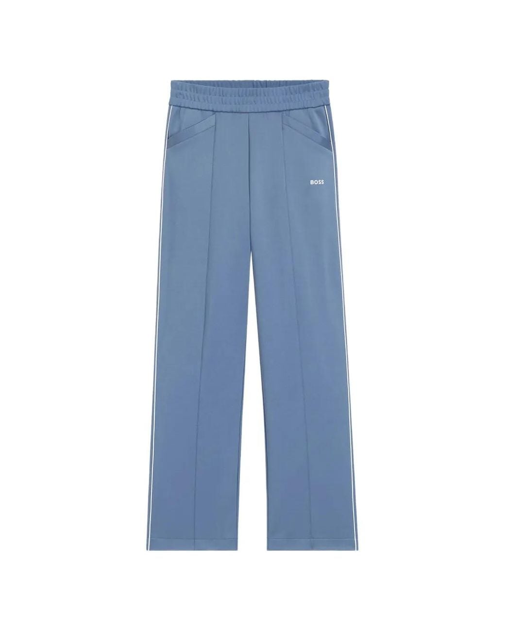Boss Blue Erina Side-Stripe Track Pants