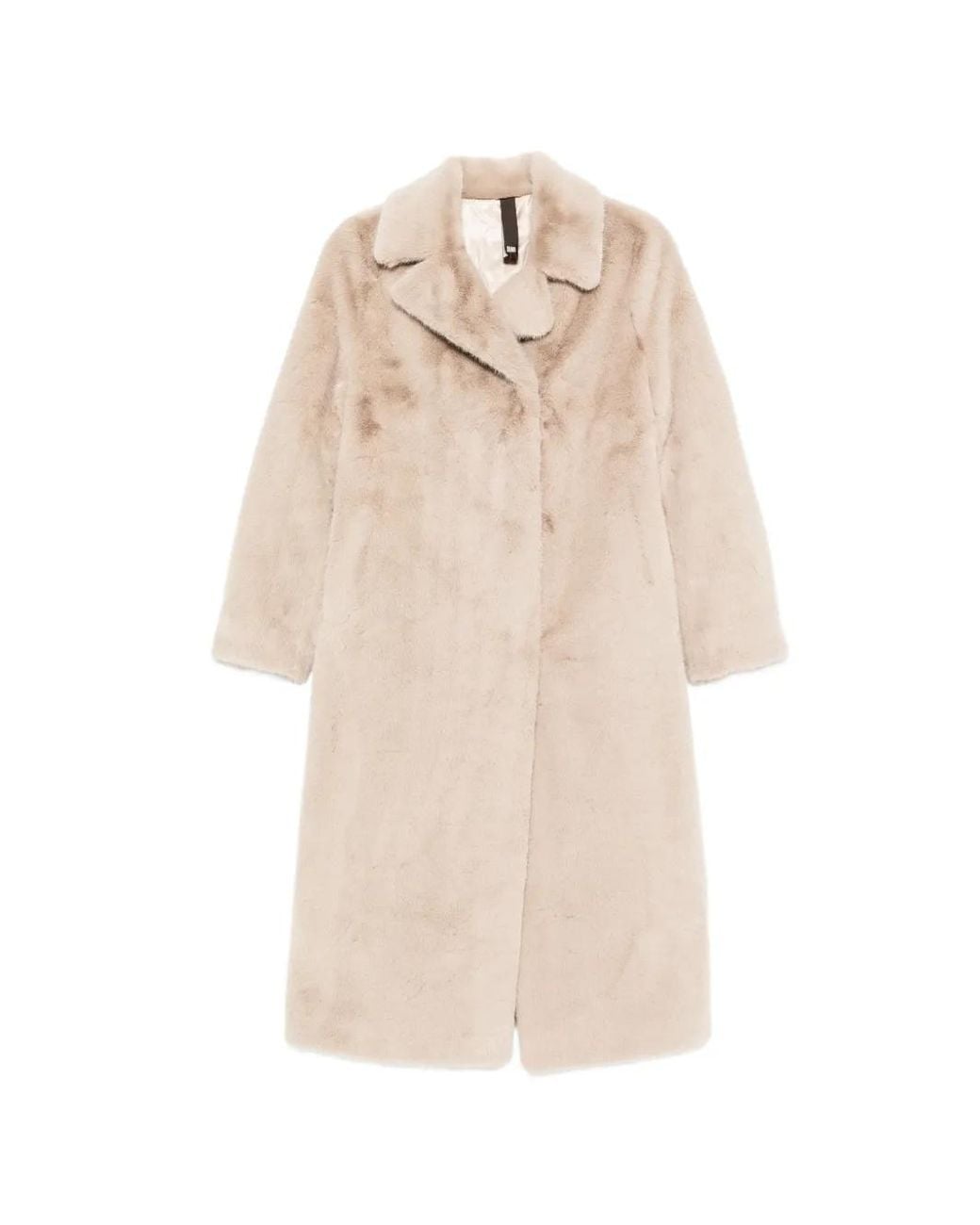 DUNO Natural Mantel Mit Shearling-Effekt