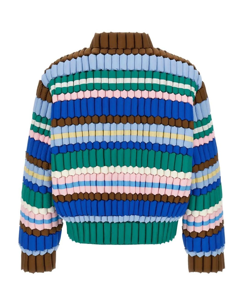 RAXXY Blue 3D Padded Striped Jacket
