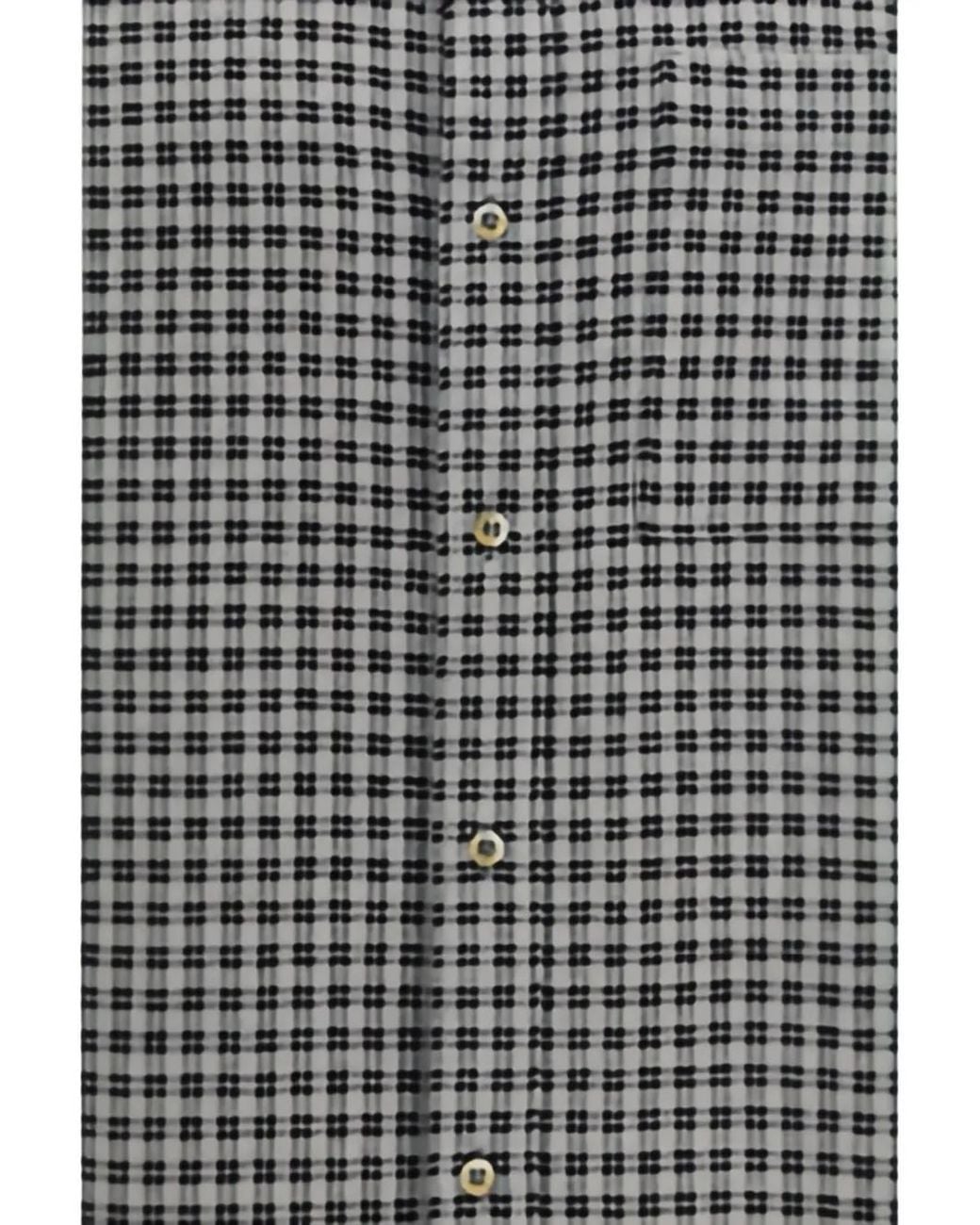 Séfr Gray Check-Pattern Flannel Shirt for men