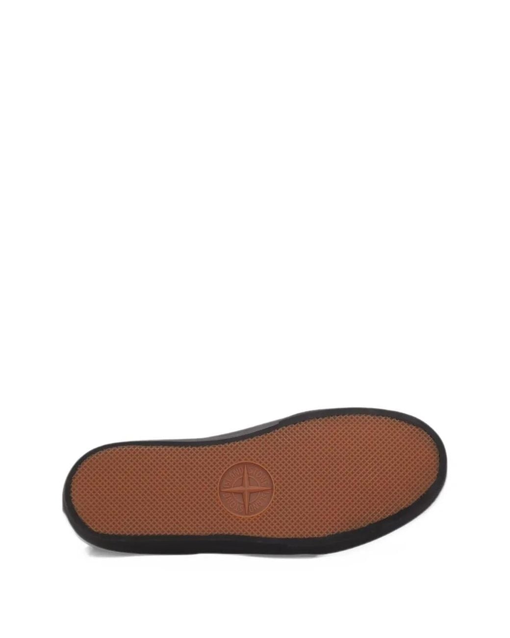 Stone Island Gray S100020 Suede Sneakers for men