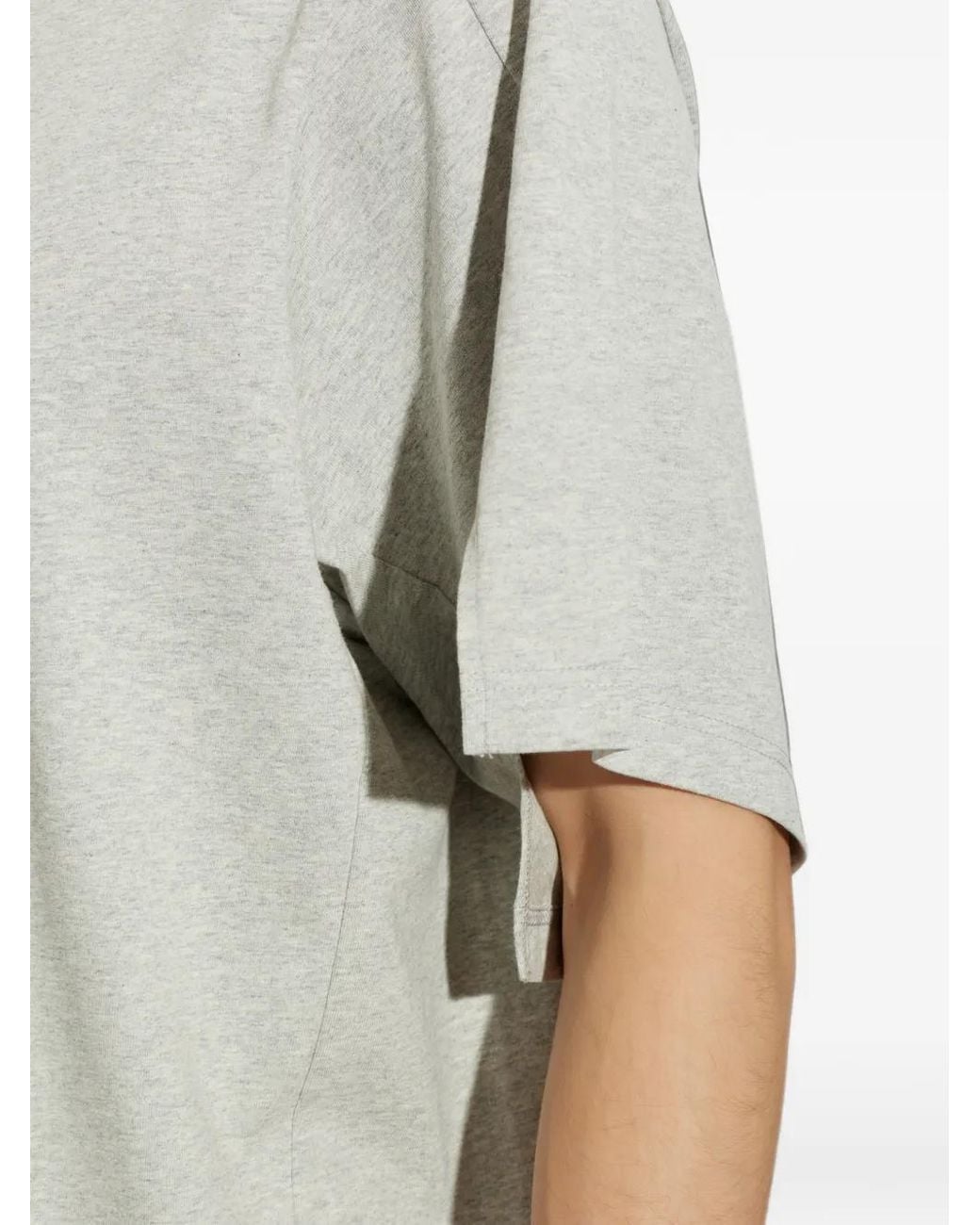 Comme des Garçons Gray Layered-Sleeve Cotton T-Shirt for men