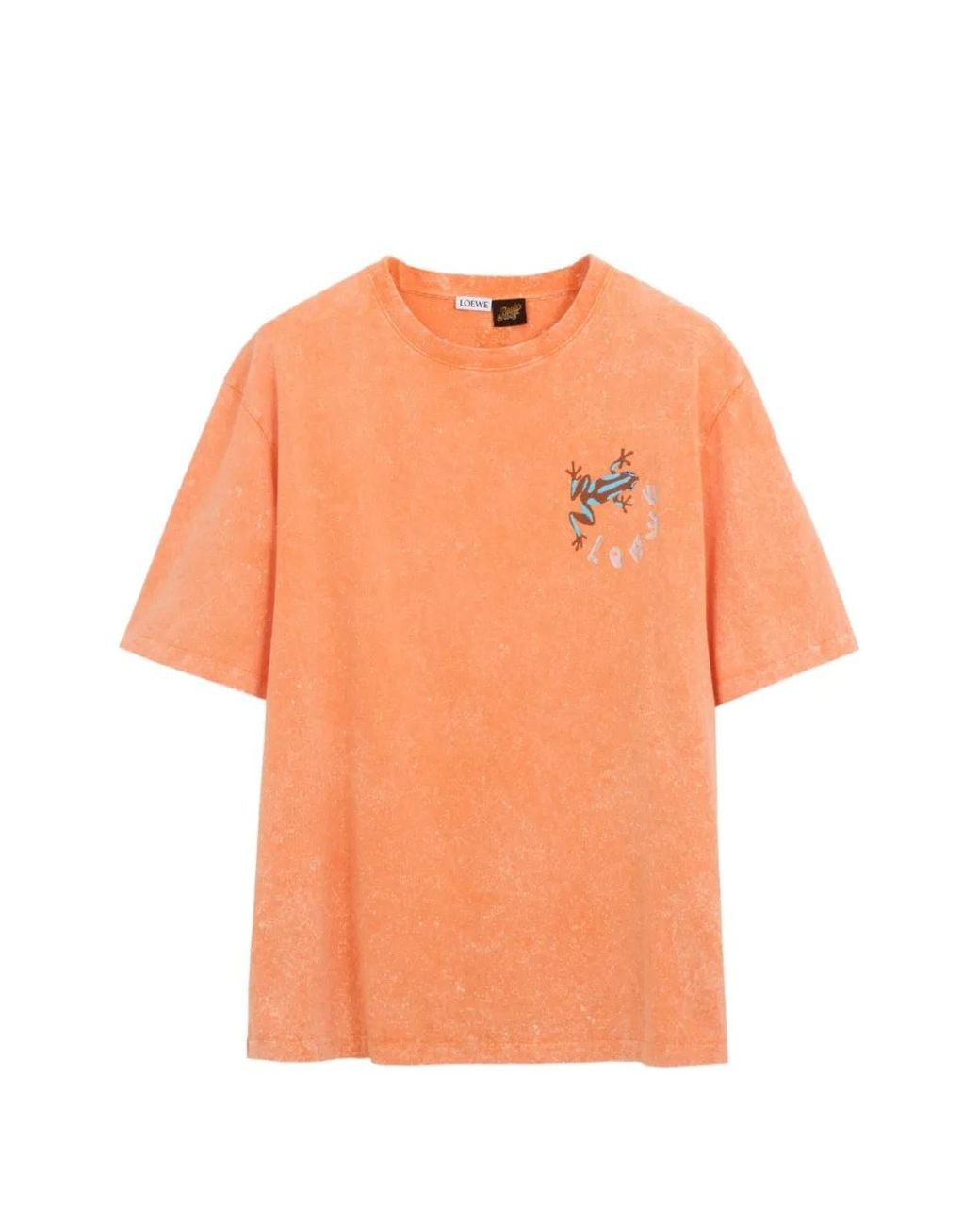 Loewe Orange Loose Fit T-Shirt for men