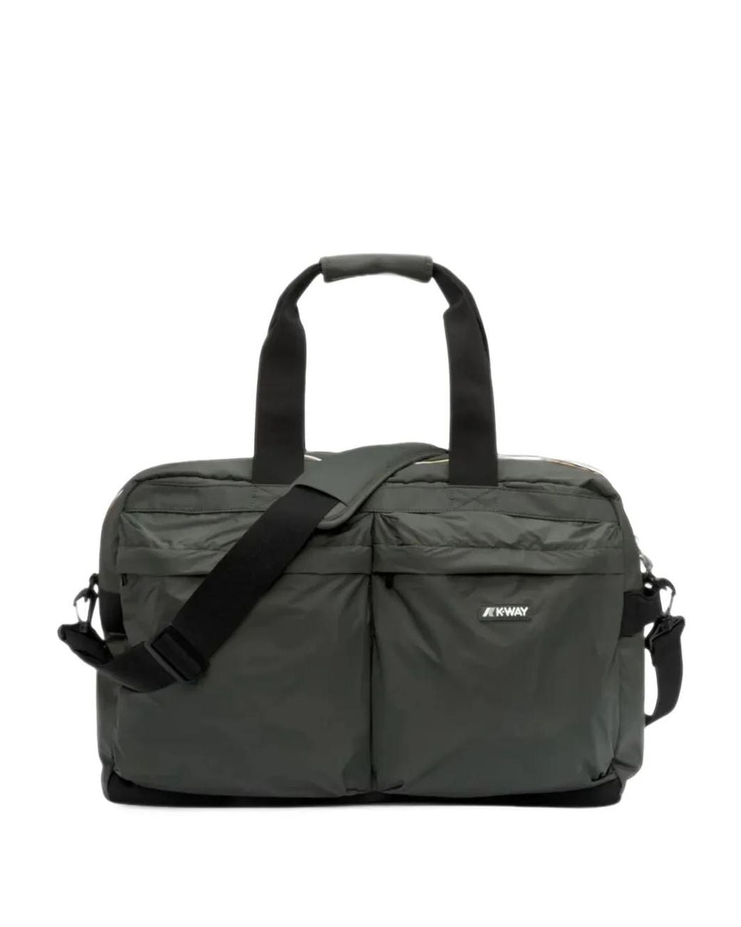 K-Way Black Sac Fourre-Tout À Patch Logo for men