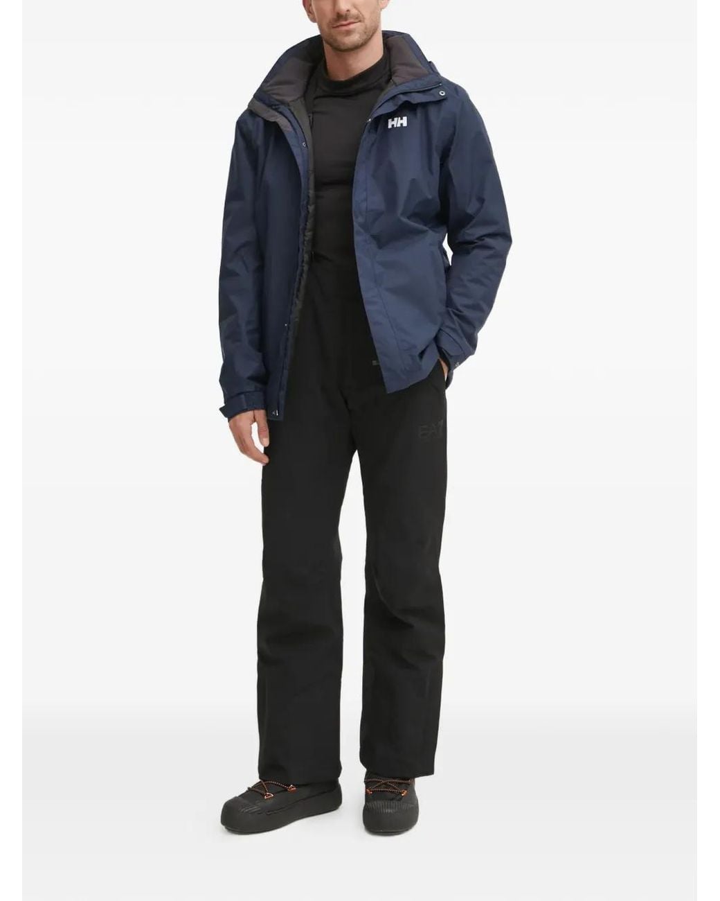 Helly Hansen Blue Logo-Detail Hooded Jacket for men