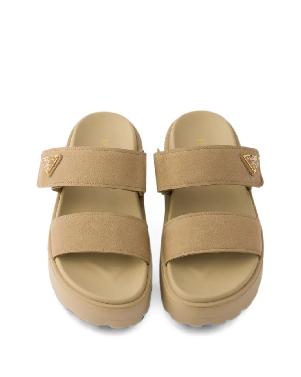 Prada White Klassische Pantoletten